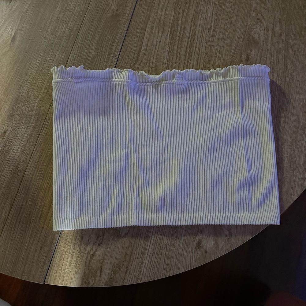 Cider Cream Ribbed Crop Top